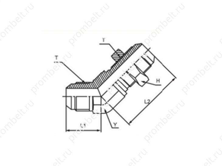 Переборочный переходник JIC 37° штуцер-штуцер серии 2702 SAE 070801, 1/4″–2″
