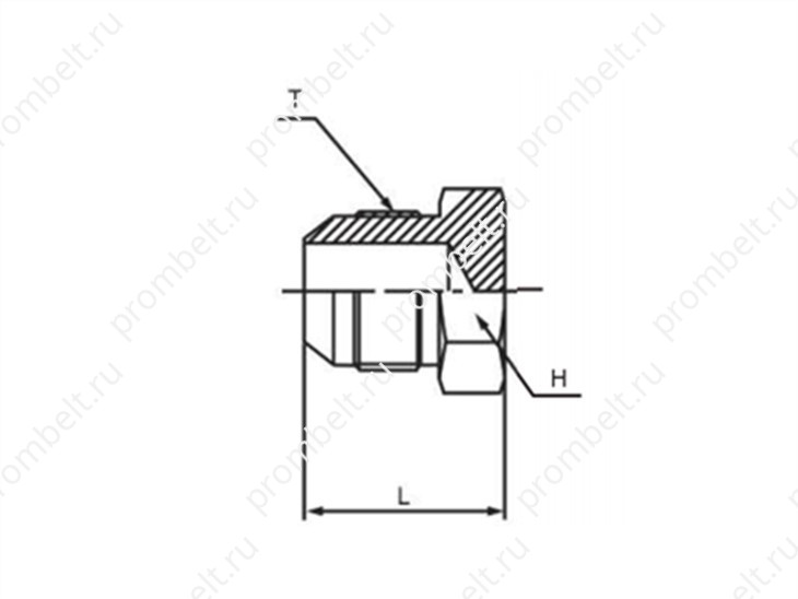 Гидравлическая заглушка-адаптер JIC 070109, SS316L, 1/4″-2″