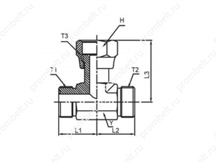 Соединитель ORFS для рукава с накидной гайкой, SAE # 520433, 1/4″-2″