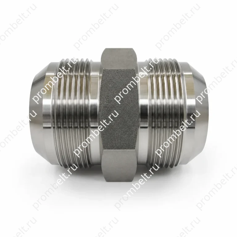 Прямой переходник JIC–JIC 2403 SAE № 070101 из нержавеющей стали 304, 316, 316L