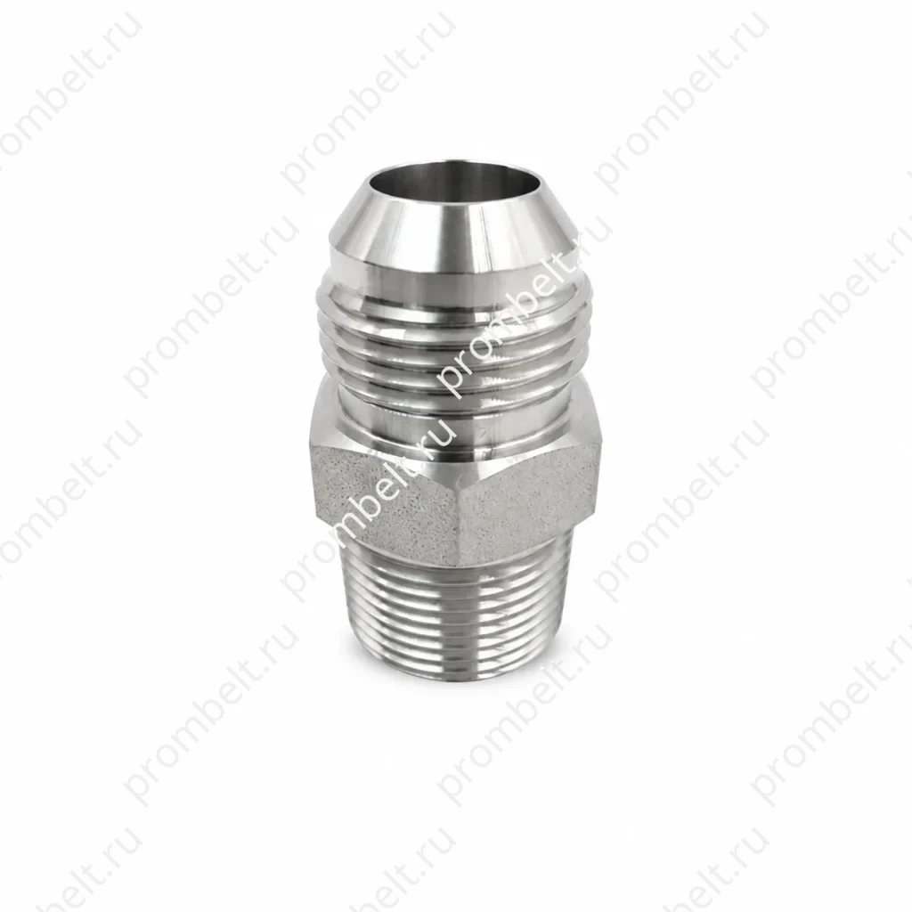 Прямой переходник JIC–NPTF 2404 SAE № 070102 из нержавеющей стали 304/316/316L