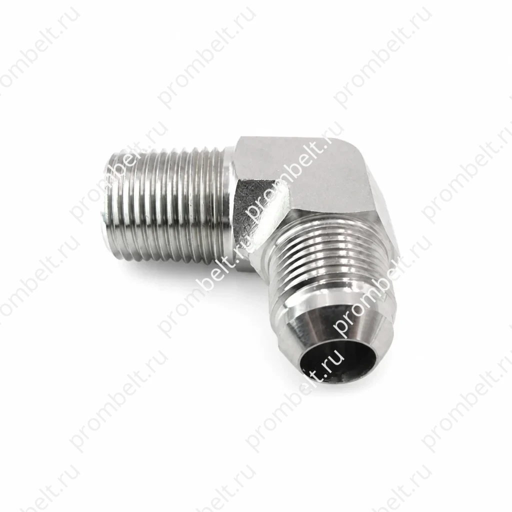 Угловой переходник 90° JIC–NPTF 2501 SAE № 070202 из нержавеющей стали