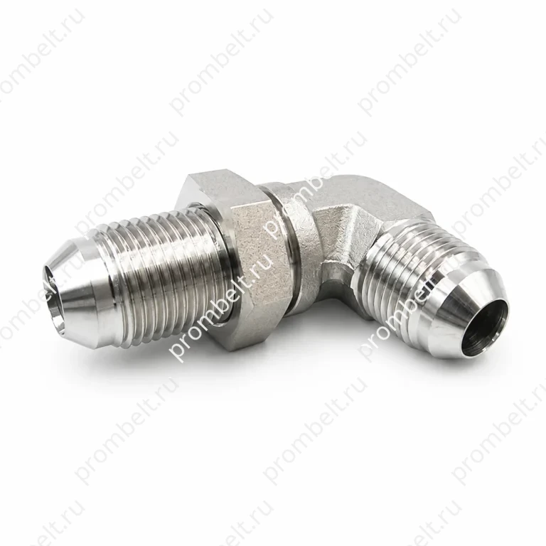 Переборочный угловой переходник JIC 90° серия 2701 SAE № 070701 из нержавеющей стали 316