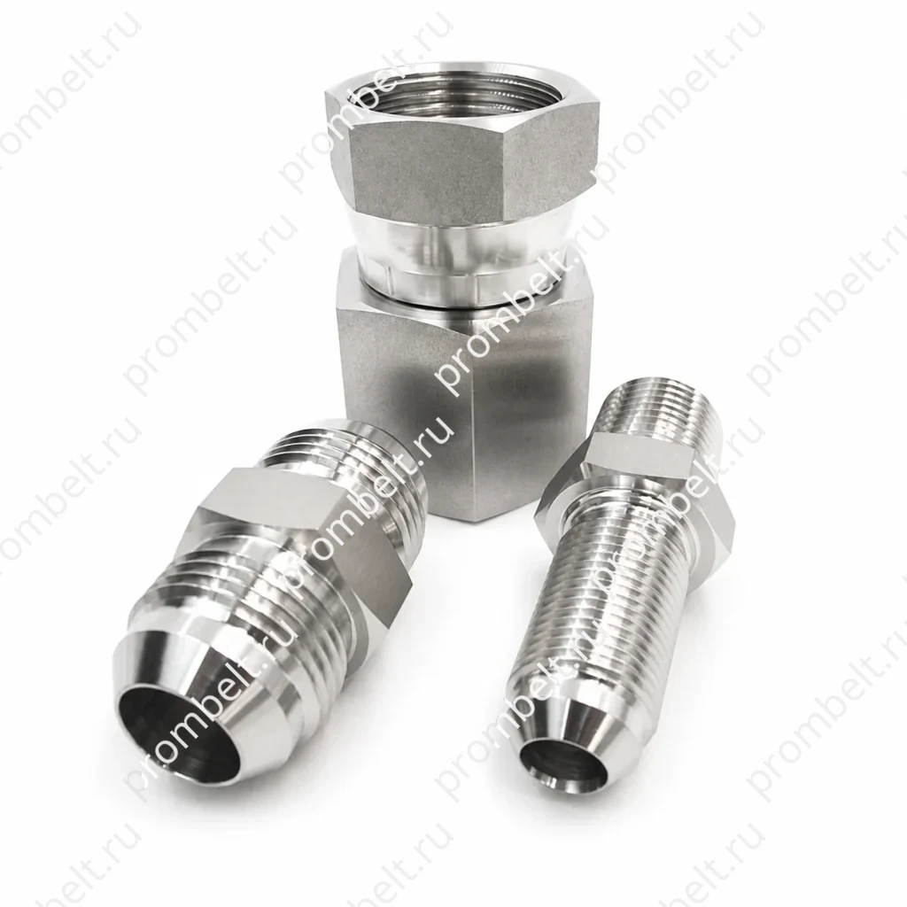 Поворотный соединитель JIC штуцер–гайка 37°, 1/4″–2″, SS304/SS316L