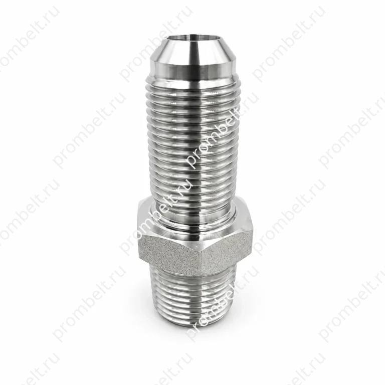 Переборочный переходник JIC–NPTF с наружной резьбой SAE J514 / ISO 8434-2
