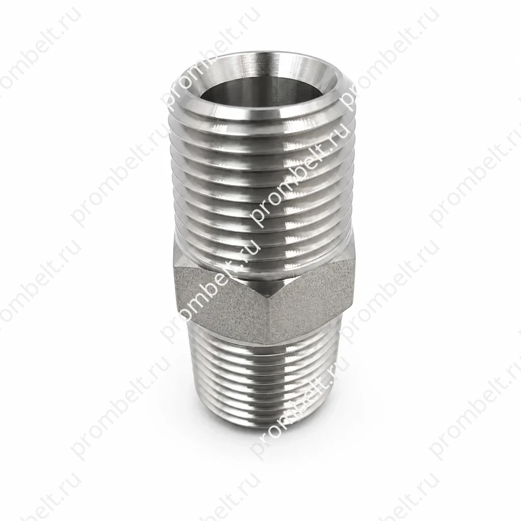 Ниппельный переходник NPT-NPT SAE 140137, 1/4"–2", SS304/SS316L