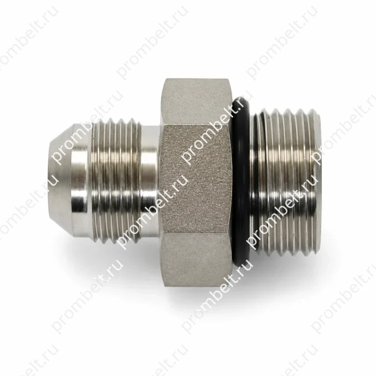 Прямой переходник JIC-ORB SAE № 070120, нержавеющая сталь 304/316/316L