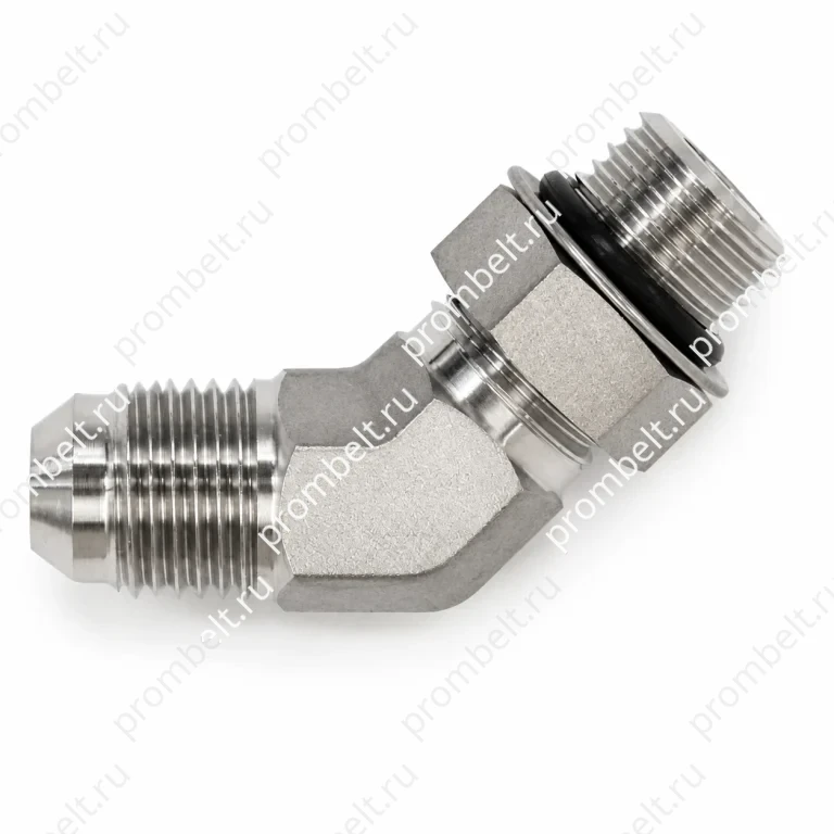Угловой переходник 45° JIC–ORB серии 6802 SAE № 070320 из нержавеющей стали 304/316/316L