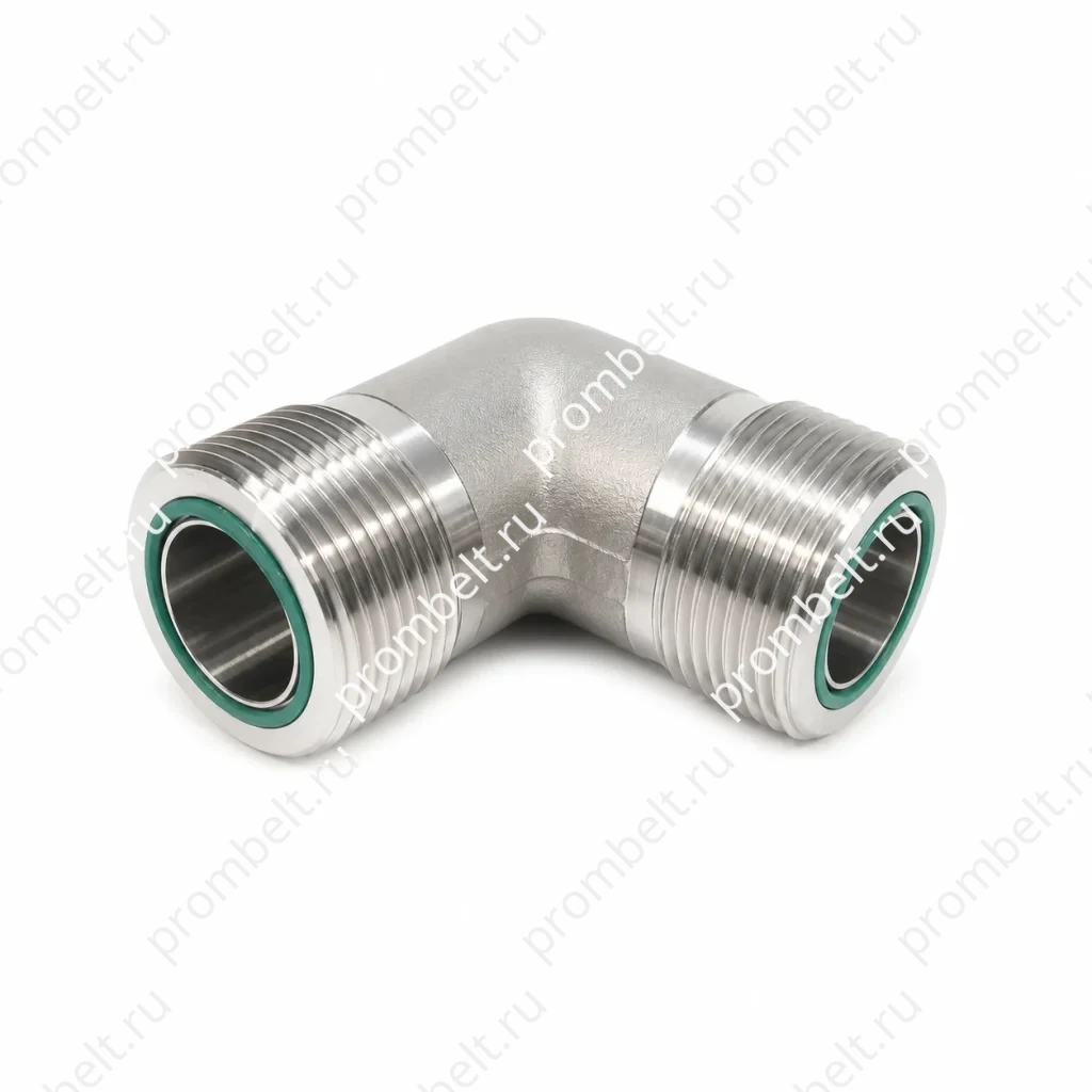Угловой фитинг ORFS 90° серии SS-FS2500 с наружной резьбой ORFS