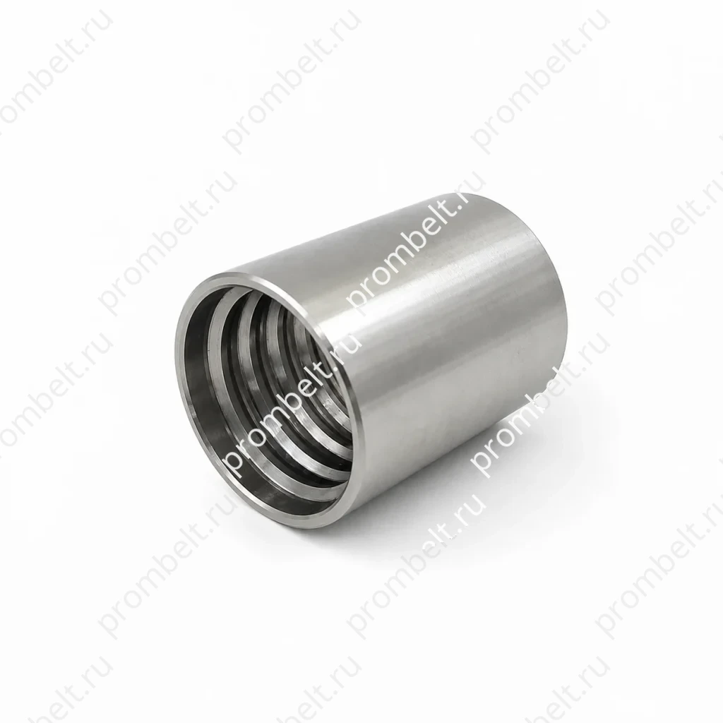 Обжимные муфты из нержавеющей стали для рукавов SAE 100R1, SAE 100R2, 4SP, 4SH, R7, R9, R12, R14, R15, R16