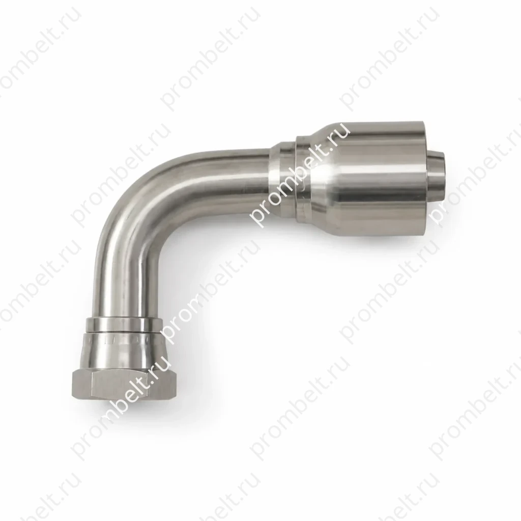 Угловой обжимной фитинг 90° SS-BW-FJX90 с накидной гайкой JIC из нержавеющей стали 304/316/316L