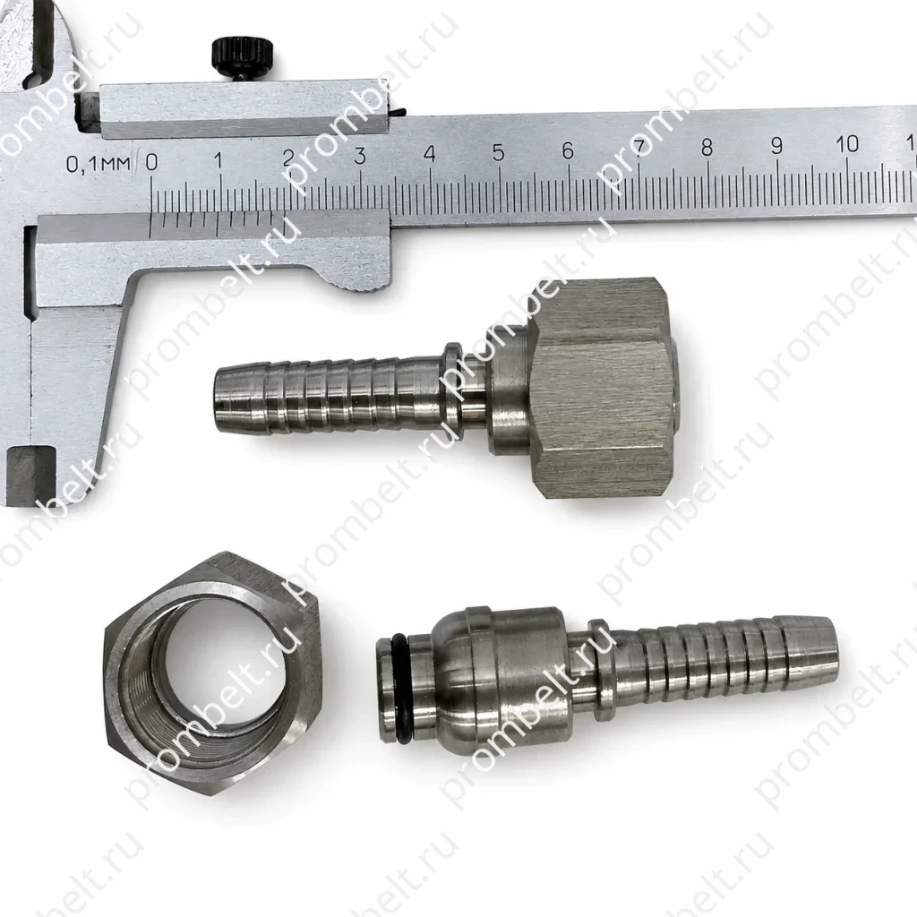 Стандартные прямые резьбовые фитинги для рукавов PTFE из нержавеющей стали
