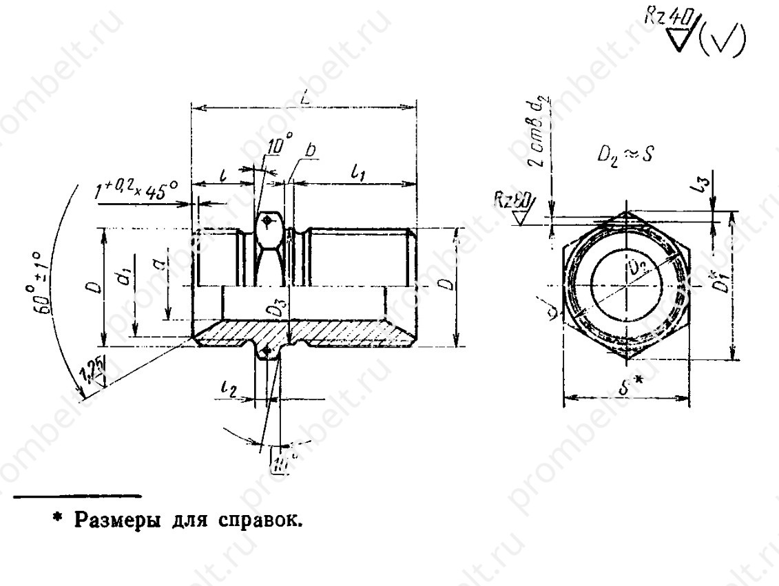 Проходник прямой удлиненный ГОСТ 16050-70