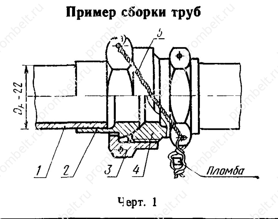 Соединения трубопроводов по внутреннему конусу — ГОСТ 16078-70
